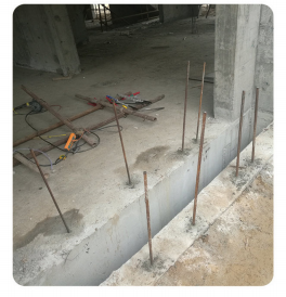 我院研發(fā)的無機膠應(yīng)用于商河某工程